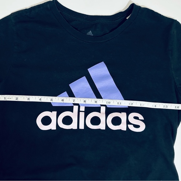 adidas Black Crew Neck Short Sleeve Tee - Picture 4 of 10